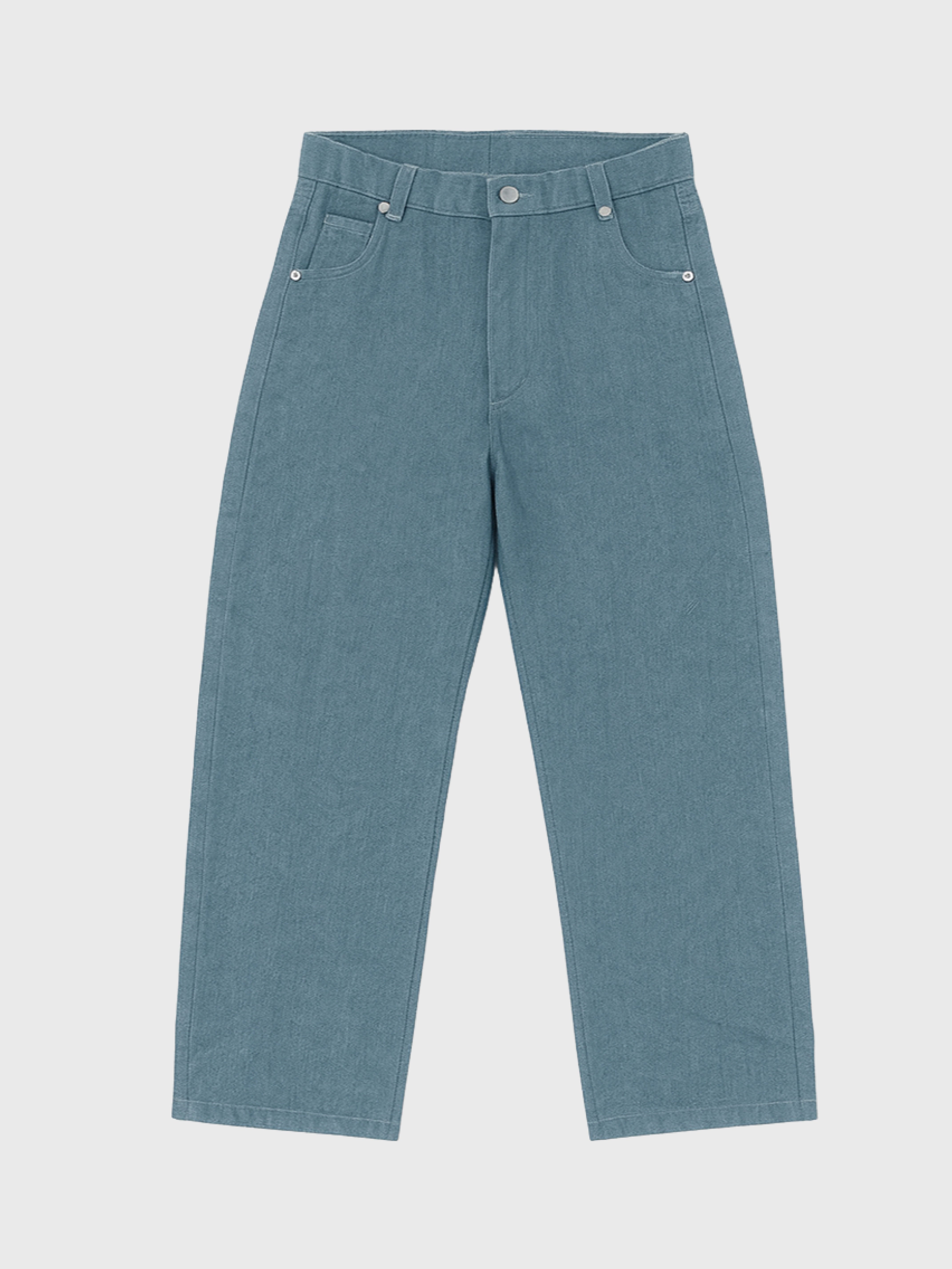 Relaxed Denim Jeans (Washed Blue)