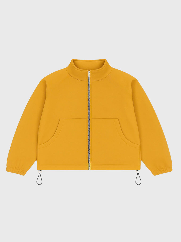 Cropped Luxe Jacket (Yellow)