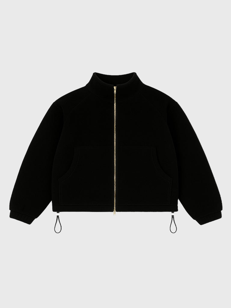 Cropped Luxe Jacket (Black)