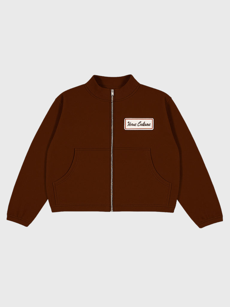 Patch Luxe Jacket (Brown)