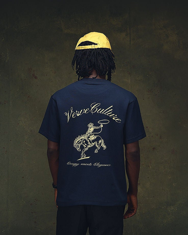 Rodeo signature Tee ( Navy blue )