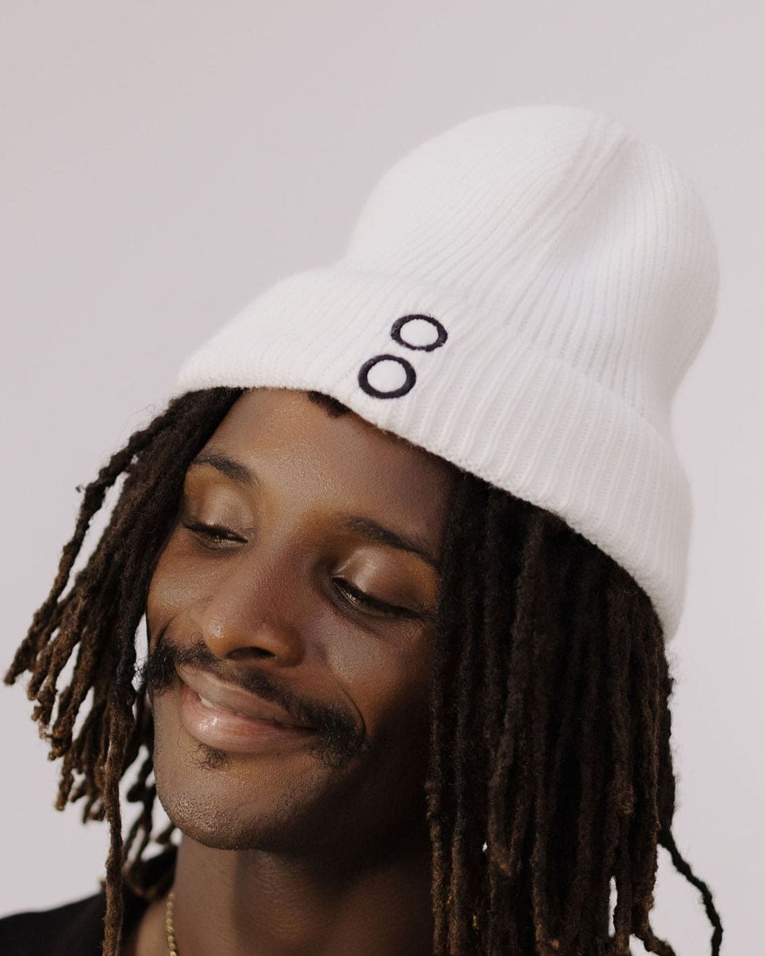 Embroidery Beanie (Cream)