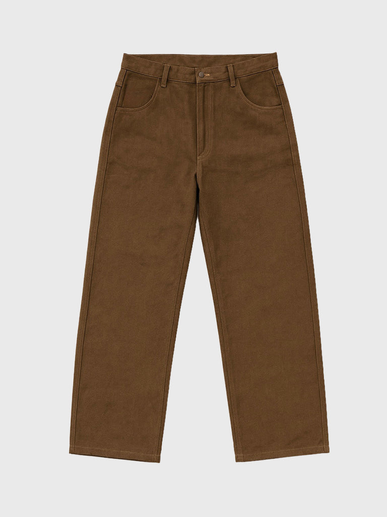 Relaxed Denim Jeans (Brown)