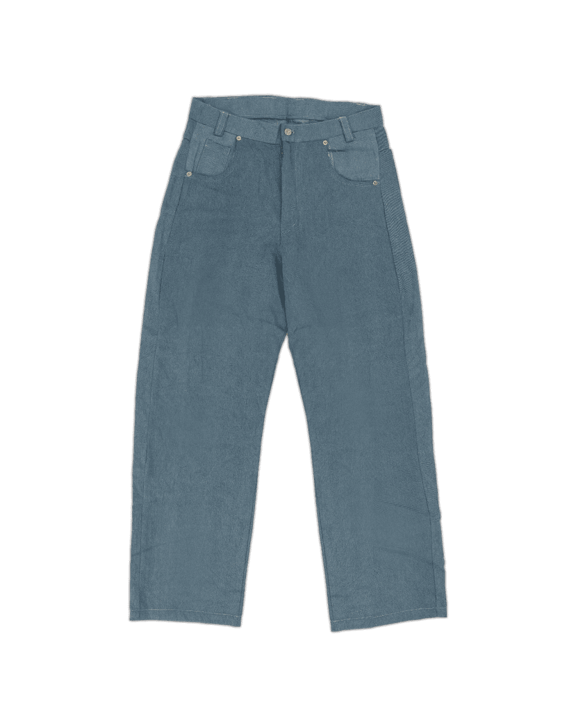Relaxed Denim Jeans (Washed Blue)
