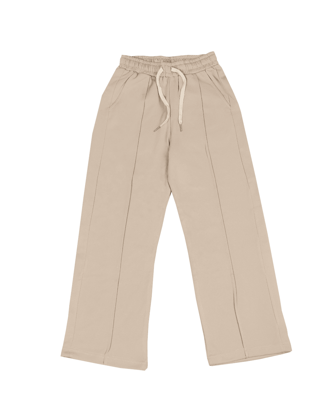 Tailored Wide Pants (Beige)
