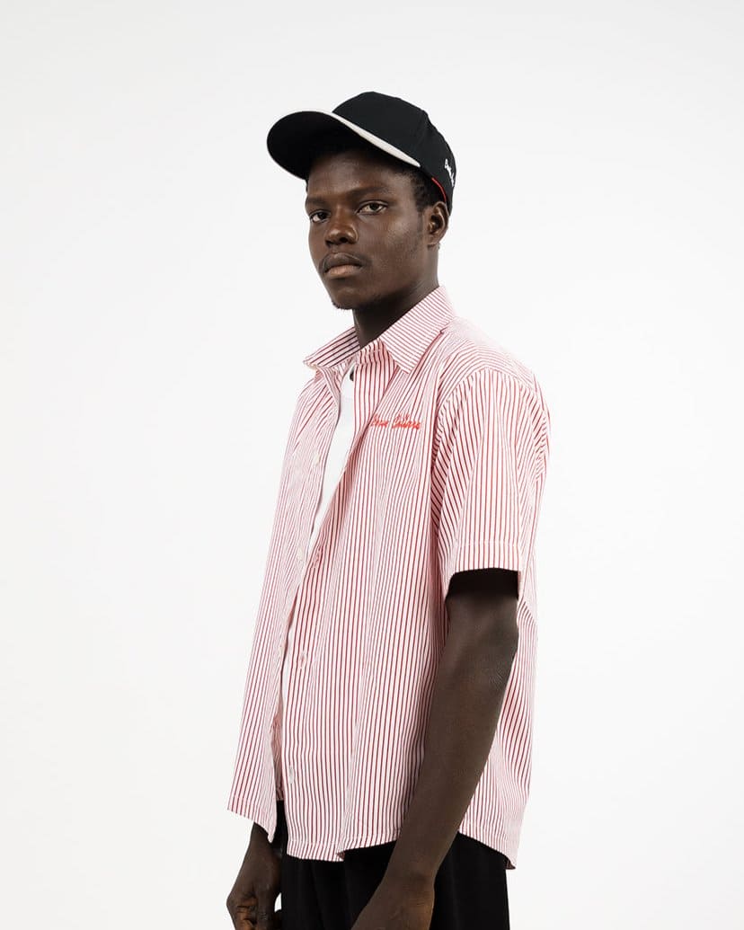 Peach Striped Resort (button down) shirt